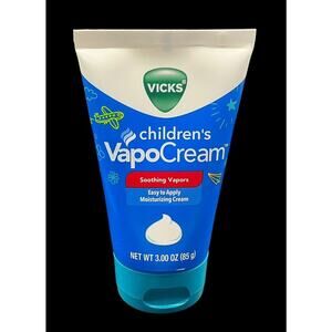 Vicks Vapo Cream Soothing Vapors Clean Feel Non-Greasy Moisturizing Cream 3oz